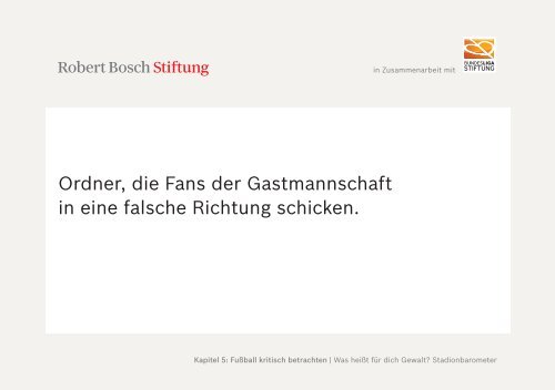 Methodensammlung Lernort Stadion (PDF) - Robert Bosch Stiftung