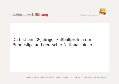 Methodensammlung Lernort Stadion (PDF) - Robert Bosch Stiftung