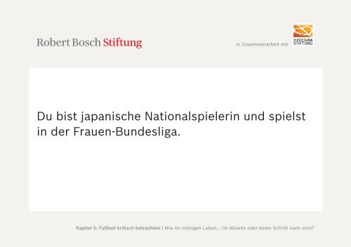 Methodensammlung Lernort Stadion (PDF) - Robert Bosch Stiftung