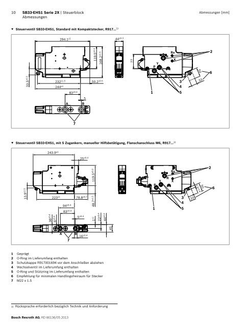 Load-Sensing-Steuerblock in Scheibenbauweise ... - Bosch Rexroth