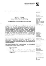 Merkblatt zur praktischen Ausbildung - Bezirksregierung Düsseldorf