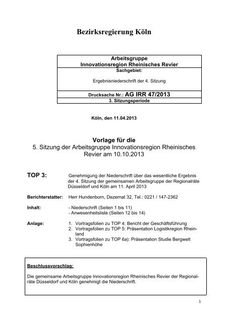 pdf | 6,5 MB - Bezirksregierung Düsseldorf