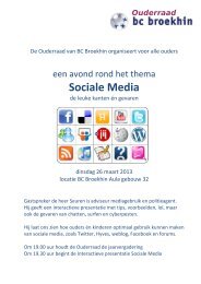 Sociale Media - BC Broekhin