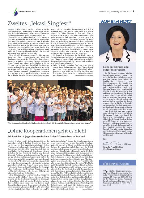 Amtsblatt KW 25/2013 - Bruchsal