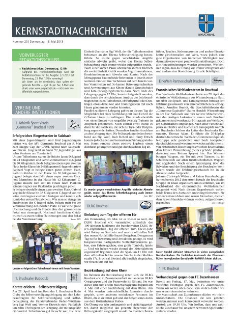 Amtsblatt KW 20/2013 - Bruchsal