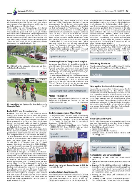 Amtsblatt KW 20/2013 - Bruchsal