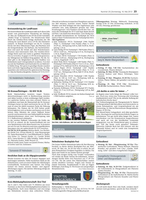 Amtsblatt KW 20/2013 - Bruchsal