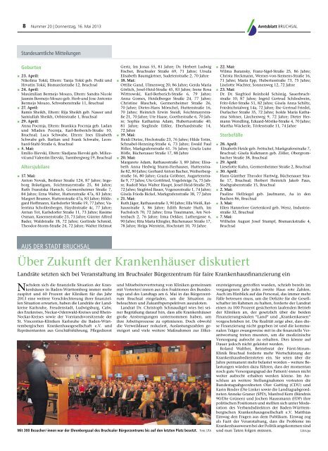 Amtsblatt KW 20/2013 - Bruchsal