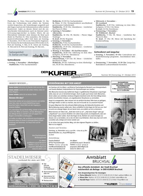 Amtsblatt KW 44/2013 - Bruchsal