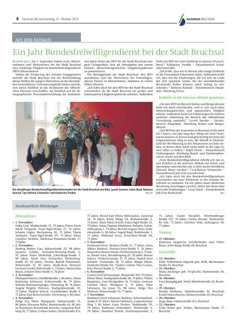 Amtsblatt KW 44/2013 - Bruchsal