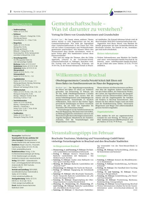 Amtsblatt KW 04/2014 - Bruchsal