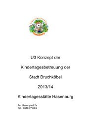 U3 Konzeption Kita Hasenburg - Stadt Bruchköbel