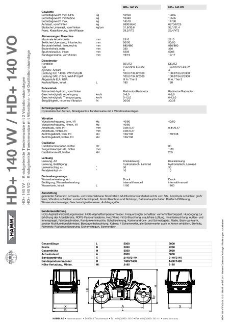 HAMM HD 140VO - buchhammer-handel.de