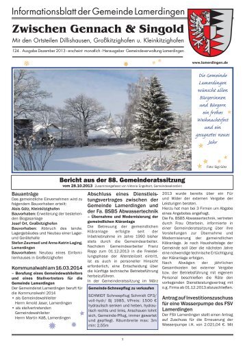 Informationsblatt der Gemeinde Lamerdingen - Buchloe