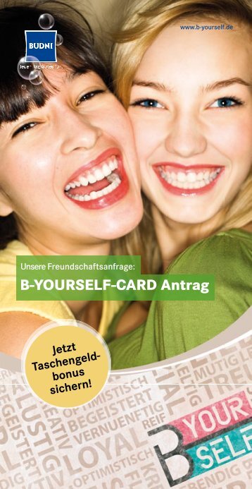 B-YOURSELF-CARD Antrag - Budni