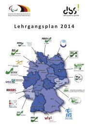 DBS-Lehrgangsplan 2014 PDF - Deutscher Behindertensportverband