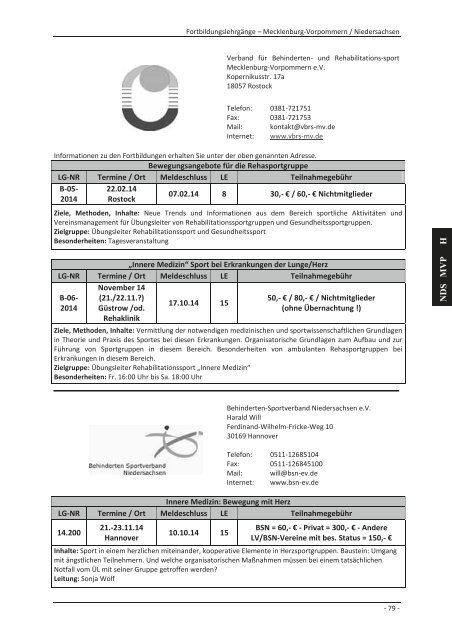 DBS-Lehrgangsplan 2014 PDF - Deutscher Behindertensportverband