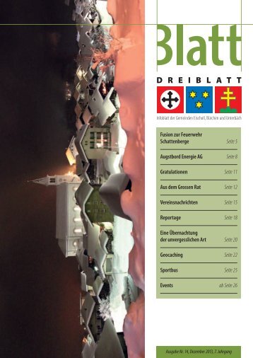 Dreiblatt Dezember 2013 - Bürchen Tourismus