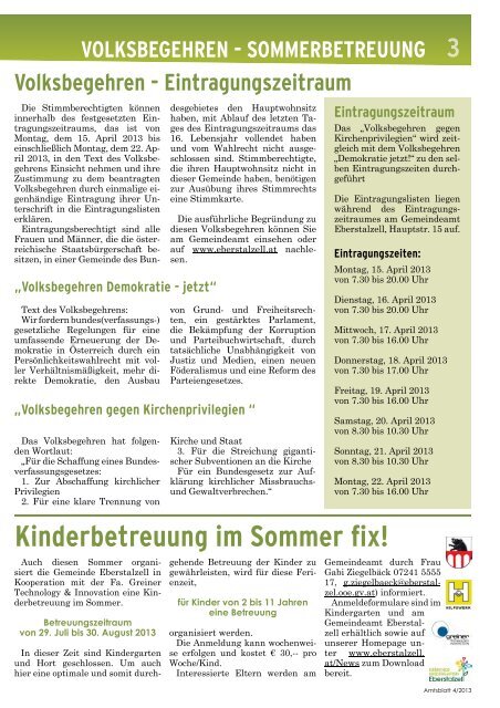 AMTSBLATT 4/2013 - Bürgermeister Zeitung