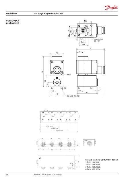 2/2 Wege Magnetventil VDHT Standard BSP (British ... - Danfoss