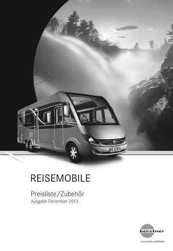 Preisliste Reisemobile DE 2014 - Bürstner GmbH