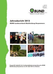 Jahresbericht 2012 - BUND Landesverband Mecklenburg ...