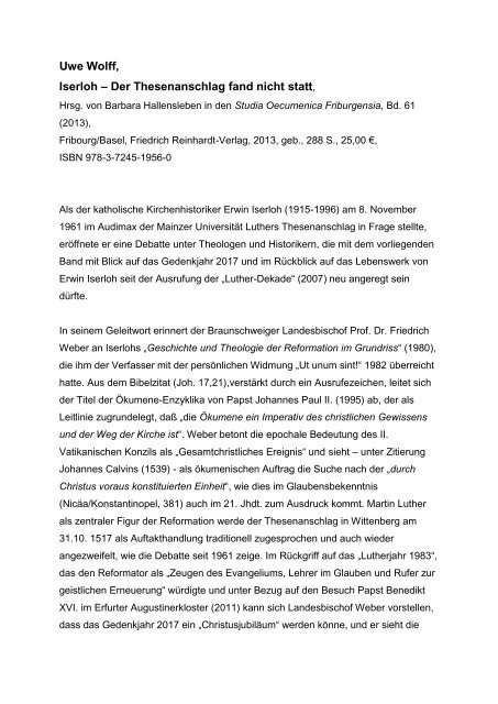 2013 November Neue Rezensionen - Bund Freiheit der ...