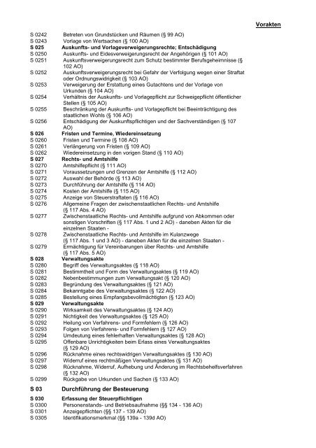 Digitaler Aktenplan für die Finanzverwaltung, Stand: April 2013