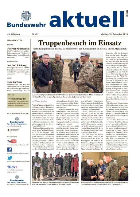 aktuell Nr. 49 vom 16.12.2013 ( PDF , 2,8 MB) - Bundeswehr