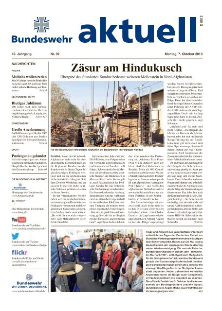 aktuell Nr. 39 vom 07.10.2013 ( PDF , 1,7 MB) - Bundeswehr