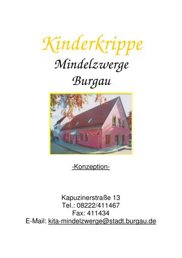 Kinderkrippe Konzeption - Stadt Burgau