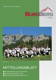 MitteilungsblAtt - Burgberg