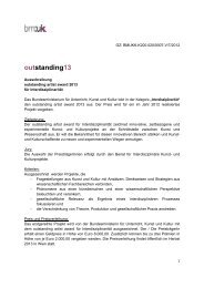 Ausschreibung outstanding artist award 2013 - Burgenland.at