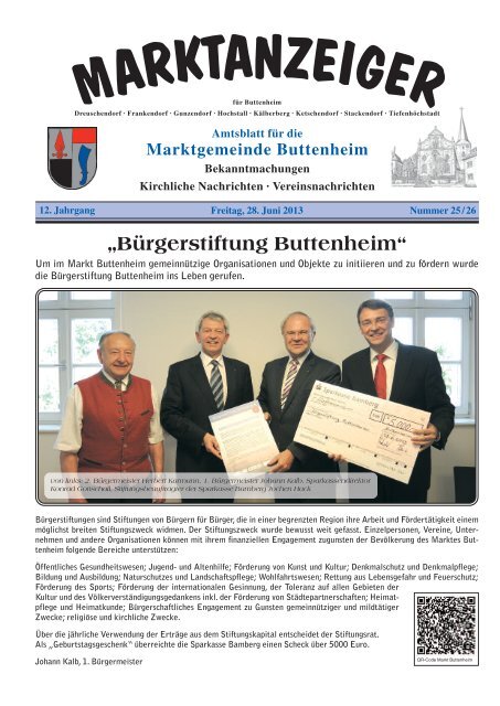 Marktanzeiger vom 28.06.2013 - Buttenheim