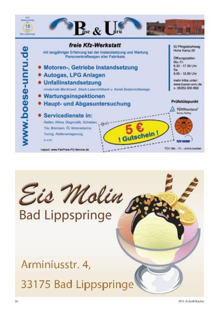 Oktober - BV Bad Lippspringe