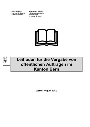 Leitfaden für die Vergabe von öffentlichen ... - Bau-, Verkehrs