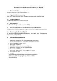 Protokoll BVDK Bundesausschusssitzung 14.12.2013