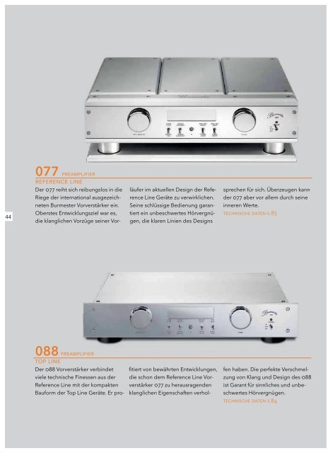 Burmester Online Katalog - Burmester Audiosysteme GmbH