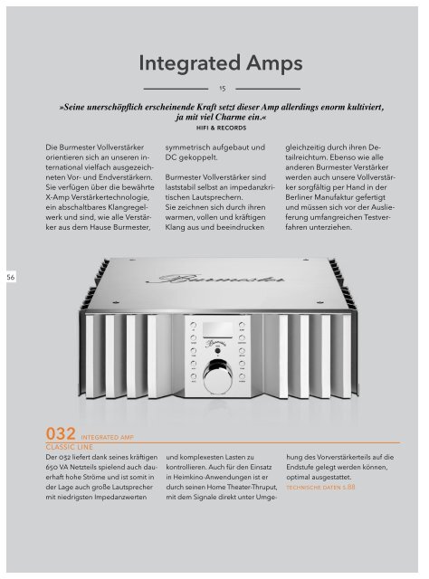 Burmester Online Katalog - Burmester Audiosysteme GmbH