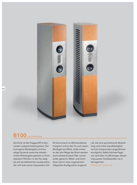 Burmester Online Katalog - Burmester Audiosysteme GmbH