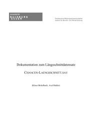 Dokumentation zum Längsschnittdatensatz - Wirtschaftspädagogik ...