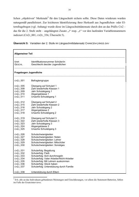 Dokumentation zum Längsschnittdatensatz - Wirtschaftspädagogik ...