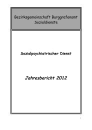 Bericht Sozialpsychiatrischer Bereich - Jahr 2012