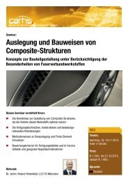 Auslegung und Bauweisen von Composite-Strukturen - Carhs.com