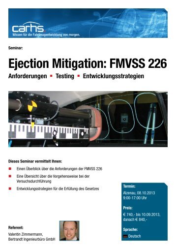 Ejection Mitigation: FMVSS 226 - Carhs.com