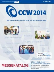 MESSEKATALOG - CCW – Internationale Kongressmesse für Call ...