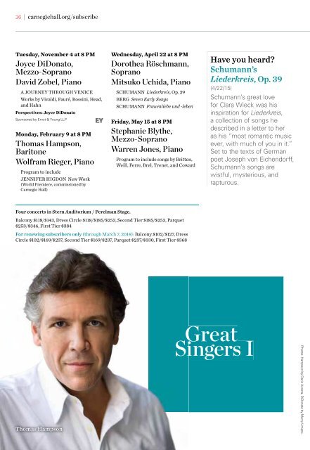 Download Brochure (PDF) - Carnegie Hall