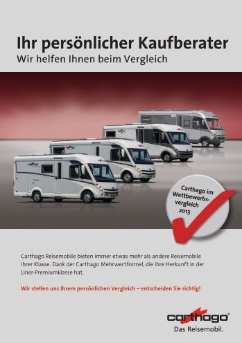 Ihr persönlicher Kaufberater - Carthago Reisemobilbau GmbH