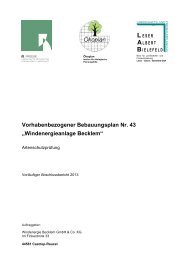 Vorhabenbezogener Bebauungsplan Nr. 43 - Stadt Castrop-Rauxel