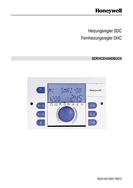 SDW10 WE Honeywell Smile Fernbedienung mit Temperaturwähler zu SDC DHC Reglern